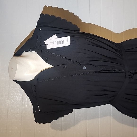 ELIE TAHARI PLEATED BELTED SLEEVELESS DRESS SIZE XS - Picture 2 of 7